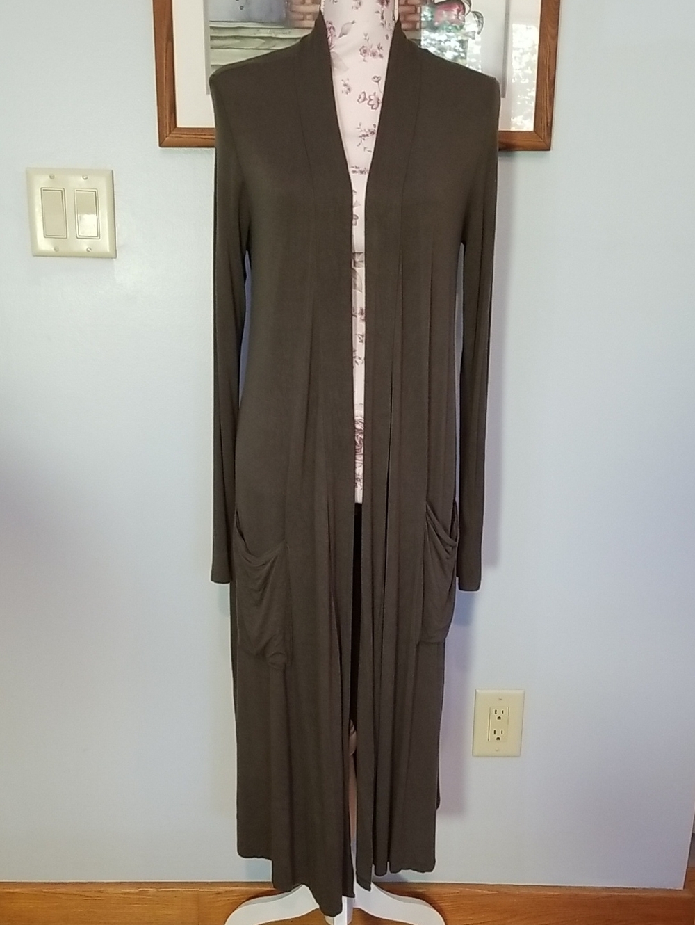 Active USA Olive Green Cardigan
